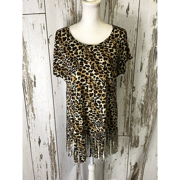 Now n Forever Tops - Now N Forever Cheetah Print Top Stretchy Soft Fabric